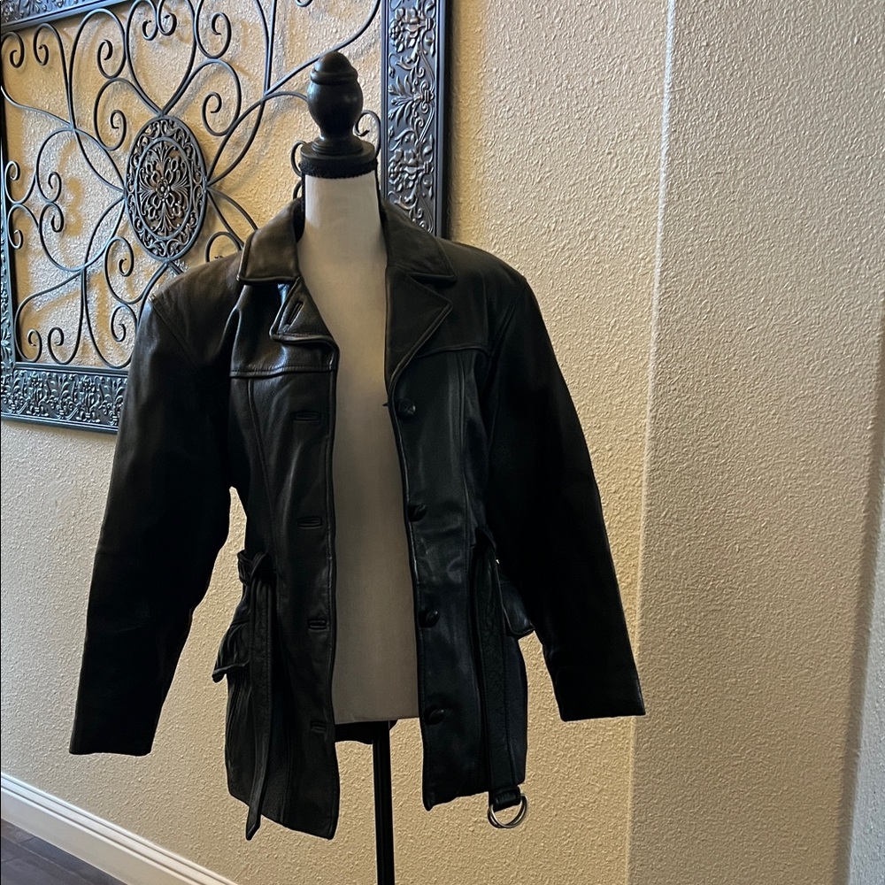 Tannery West Black Leather Jacket for Women GENUINE LEATHER